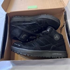 AIRWALK AW6360 MEN MONGO MID BLACK/BLACK COMPOSITE TOE WORK SHOE
